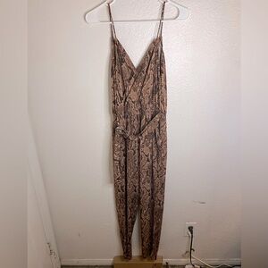 Express Snakeskin Jumpsuit